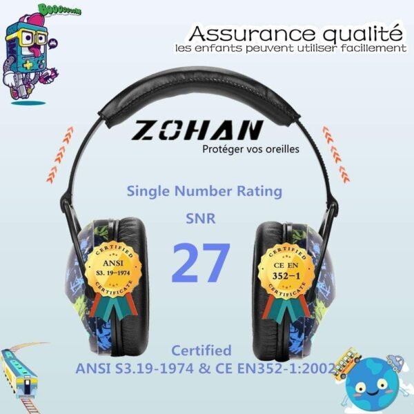 Casque Anti Bruit Autisme Enfant Boos 7