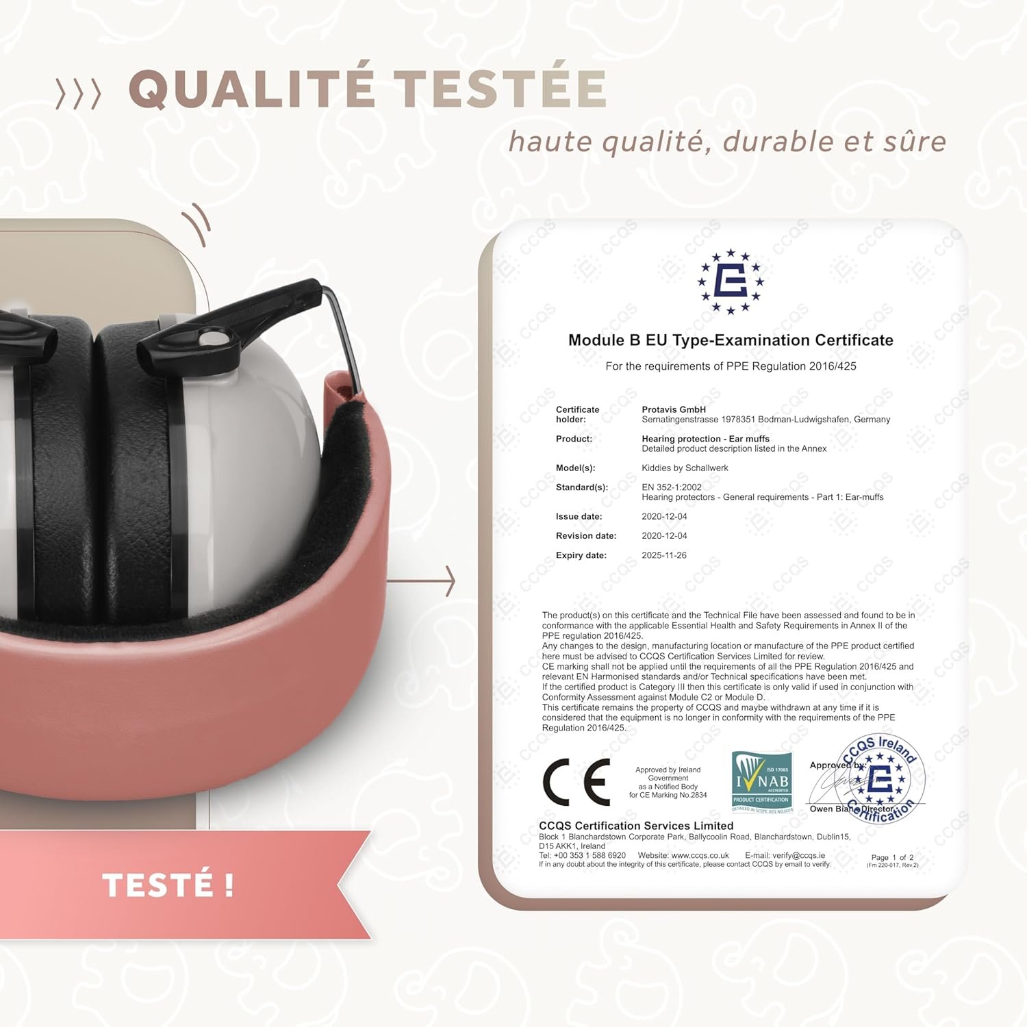 Casque Anti Bruit Enfant Électronique 6