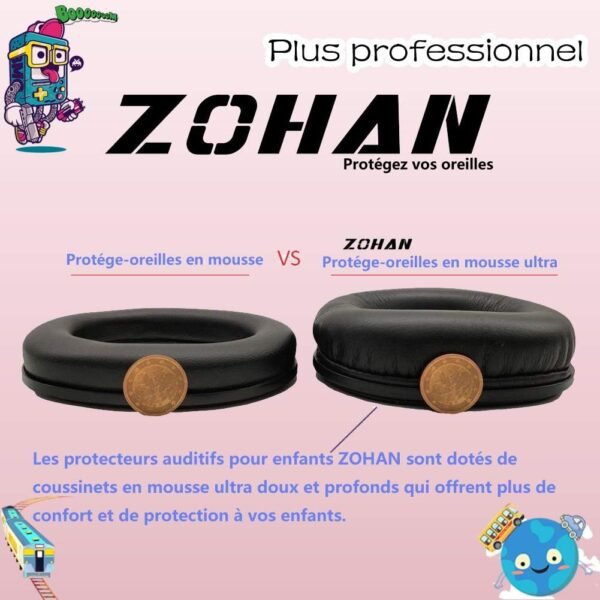 Mpow Casque Anti-bruit Enfant Adulte Pliable Réglable 3